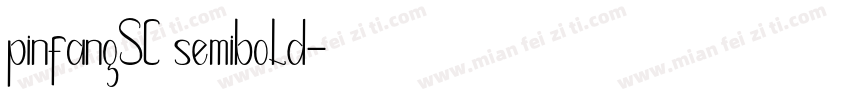 pinfangSC semibold字体转换